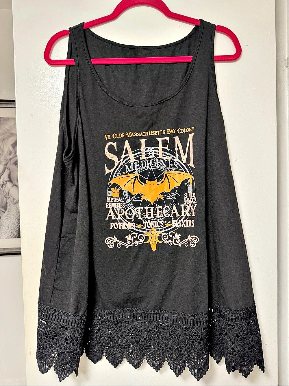 Salem Apothecary Graphic Tank Top in Black